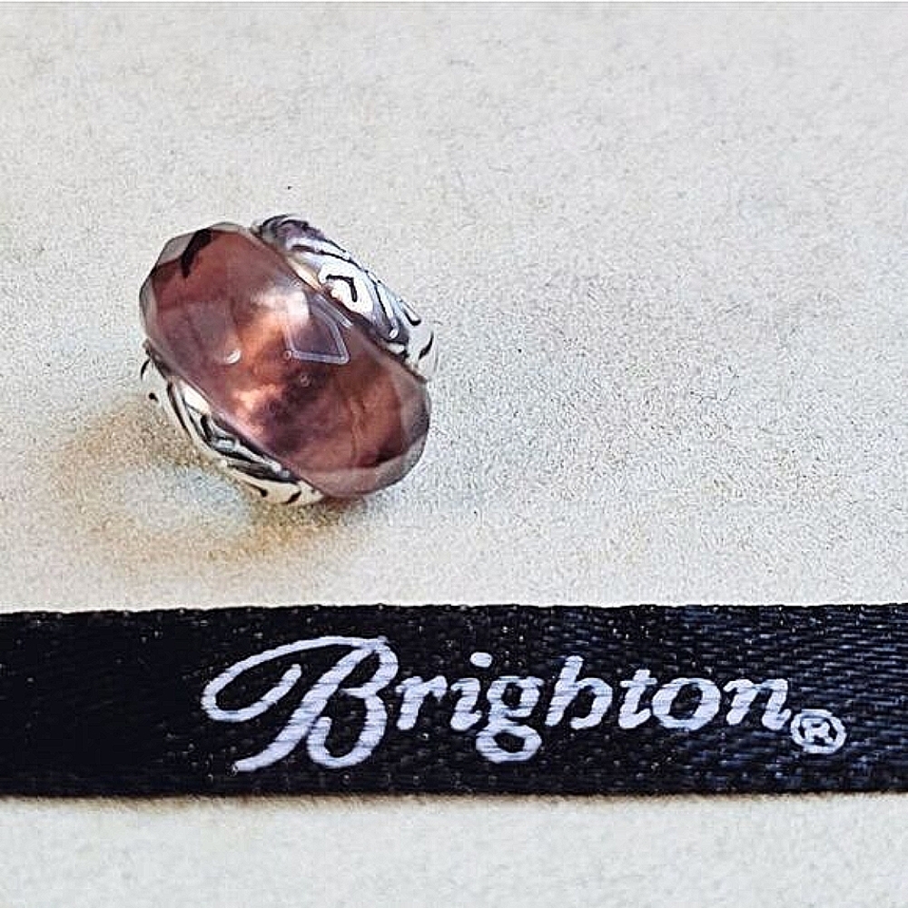 Brighton Transparency Purple Glass Bead Charm